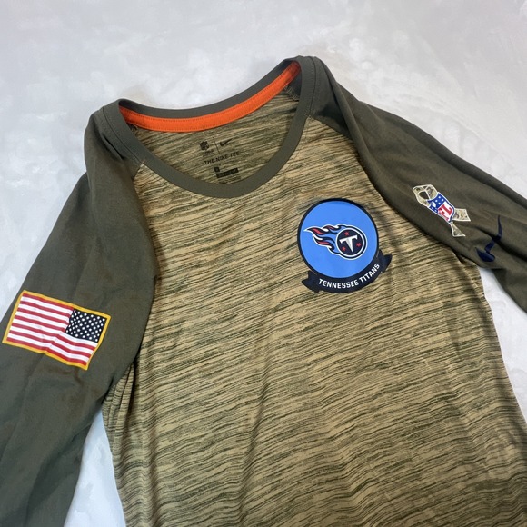 Nike Tennessee Titans‎ Salute To Service 1/2 Sleeve TEE Womens Small AT5967 297 - Picture 1 of 12